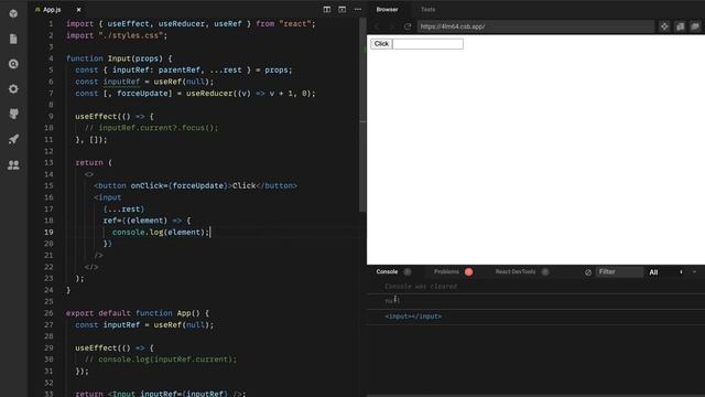 Объединение ref'ов в React | React Hooks - useCombinedRef смотреть онлайн