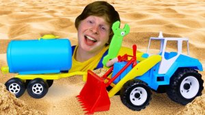 Автомастерская: трактор, мусоровоз и грузовик! Крутые видео для мальчиков про машинки