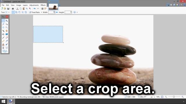 Paint.NET: How to Crop an Image into a 16:9 Aspect Ratio смотреть онлайн