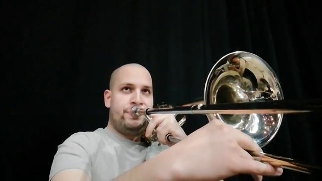 Brahms Symphony no.1 bass trombone excerpt (4th movement), GSO, Milán Mezősi - bass trombone смотреть онлайн