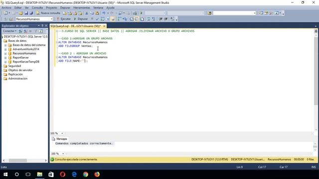3.CURSO SQL SERVER || Base de Datos ||Archivos y grupo archivos смотреть онлайн