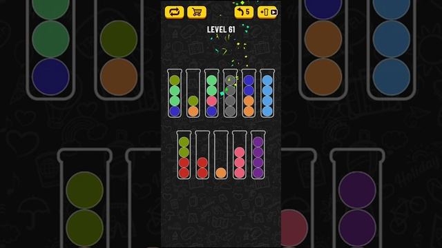 Ball Sort Puzzle - level 61 смотреть онлайн