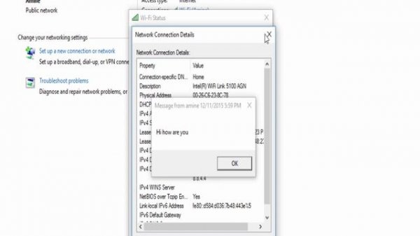 How to send messages using CMD on Windows 10 pro
