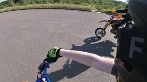 тест драйв yamaha yz 85 | заклинил мотор | стант на питбайке