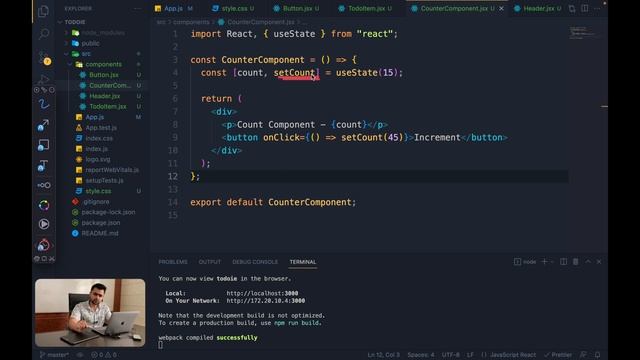 React Hooks | Understanding Hooks and useState hook in React | Complete React Tutorial Series смотреть онлайн