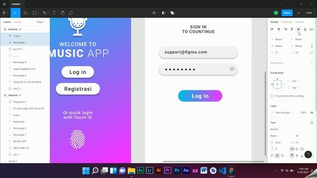 TUTORIAL DESAIN FIGMA | How to make menu login responsive смотреть онлайн