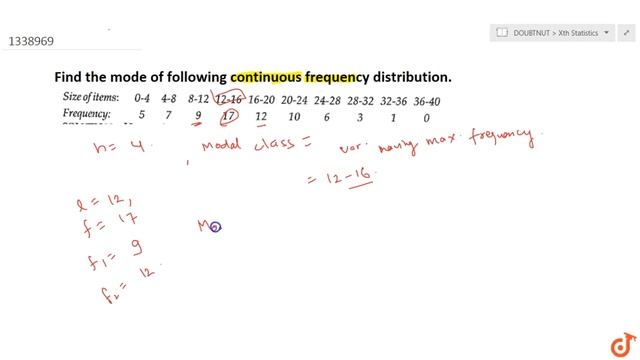 Find the mode of following continuous frequency distribution смотреть онлайн