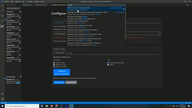 Instalar Visual Studio Code y Open Jdk de Java en Windows 2021 | vsCode Java смотреть онлайн
