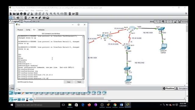LECTURE 9 How can we configure RIP version 2 in cisco router смотреть онлайн