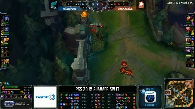 PGS 2015 SUMMER SPLIT GROUP STAGE W4D1 - NAGA VS WG смотреть онлайн
