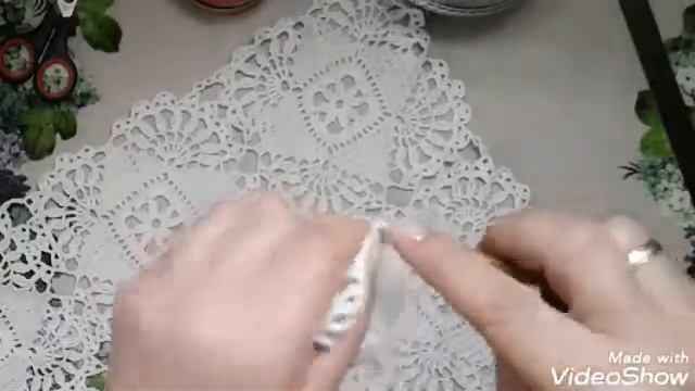 Красивый и очень простой мотив для скатерти крючком 1 часть.