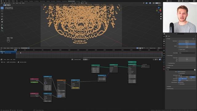 Blender Geometry Nodes Animation in Blender 3.1 [Audio Visualizer] смотреть онлайн