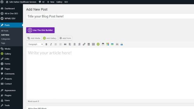Posting a Blog Article on Wordpress смотреть онлайн