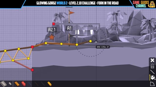 Poly Bridge 2 Level 2-10 Fork in the Road Challenge Solution смотреть онлайн