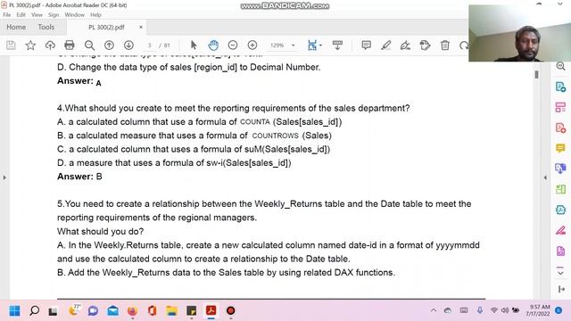 PL 300 Power Bi Associate certification real exam Question and answers June 2022 135to 143 смотреть онлайн