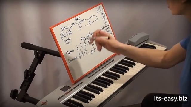 Игра на фортепиано для начинающих - Ритм смотреть онлайн