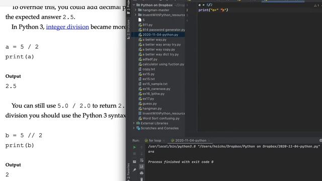 2020-11-04 Python floor division, Day Coding in Python. смотреть онлайн