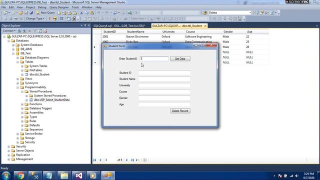 VB.NET and SQL Server - How to delete a record from table in SQL Server using Vb.net. смотреть онлайн