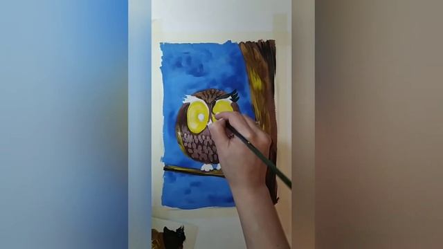 Рисуем сову поэтапно смотреть онлайн