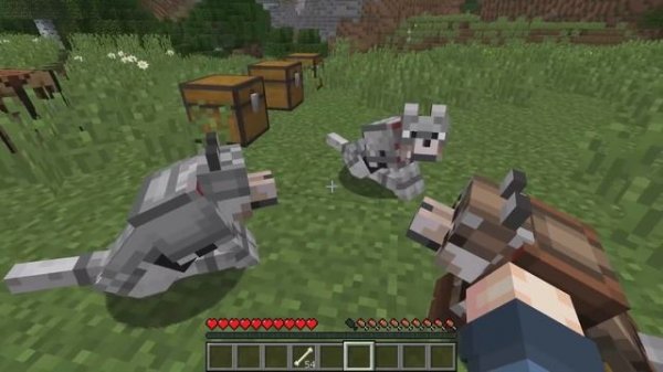 Майнкрафт, но с бронёй для собак! Как скрафтить броню для собаки в майнкрафт! Волк в майнкрафт!