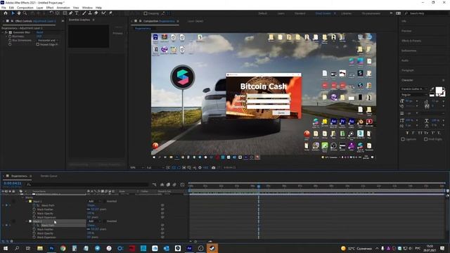 Как замазать текст на видео в After Effects через слой маску смотреть онлайн