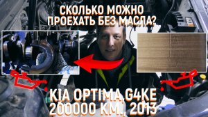 G4KE Проблемы с масляным давлением. Kia Optima езда с масленкой