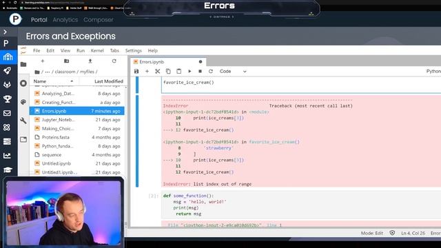 Intro to Python - Errors! - VDB Computational Biology смотреть онлайн