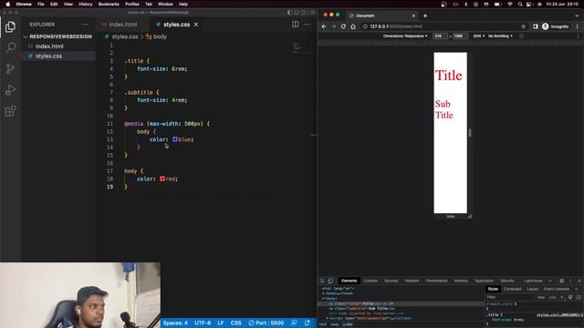 Learn CSS Media Query In 13 Minutes | Tamil смотреть онлайн