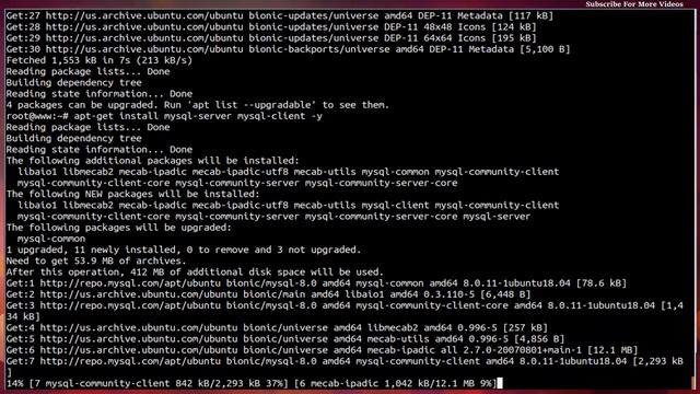 How To install MySQL 8.0 On Ubuntu 18.04 LTS Bionic Beaver смотреть онлайн