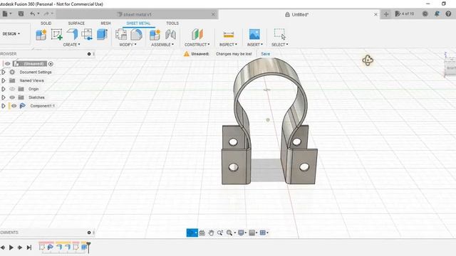 Fusion 360 Sheet Metal Exercise #35 | fusion 360 Tutorial смотреть онлайн