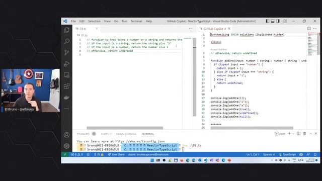 How GitHub CoPilot ? is helping me to learn TypeScript смотреть онлайн