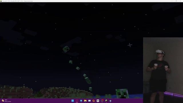 Впервые зашёл в VR майнкрафт ➲ Minecraft VR ➲ Vivecraft