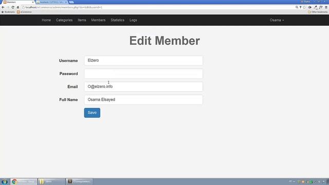 eCommerce Shop in Arabic #023 - Members Page - Code Update Page P2 смотреть онлайн