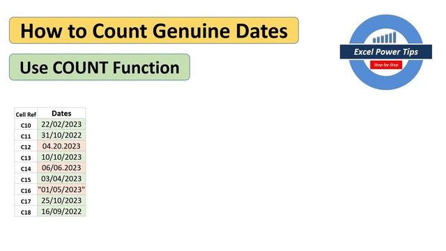 Excel COUNT Text, Numbers and Messy DATE cells смотреть онлайн