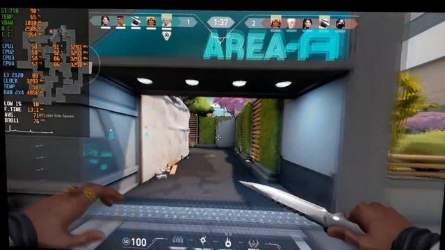 Valorant - i3 2120 + GT 710 2GB - 720p, 900p, 1080p смотреть онлайн