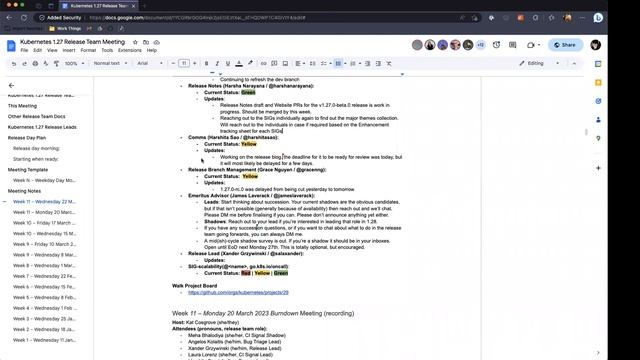 Kubernetes Release Team Meeting смотреть онлайн