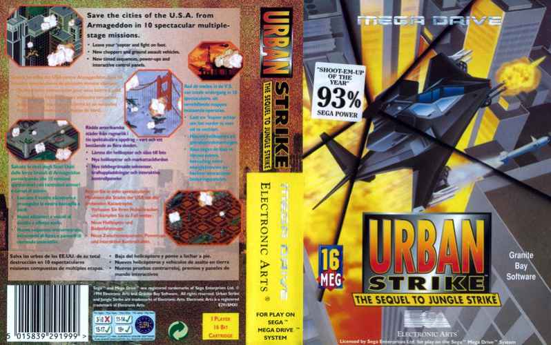 Sega Mega Drive 2 (Smd) 16-bit Urban Strike Полное прохождение