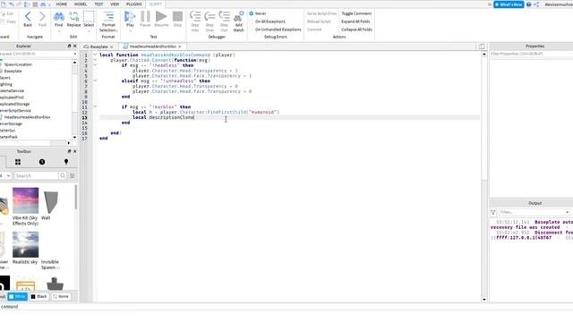How to script a Headless Head and Korblox command in Roblox Studio. смотреть онлайн