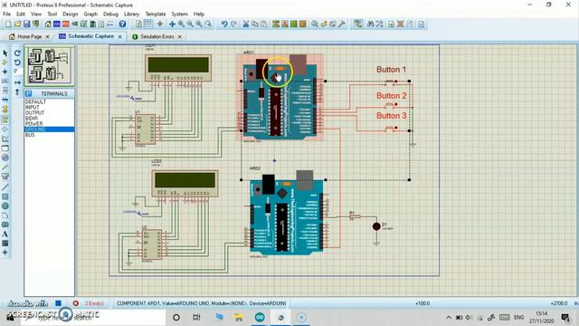 KOMUNIKASI SERIAL 2 ARDUINO USING PROTEUS смотреть онлайн