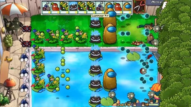 PETER GRIFFIN ZOMBIE! CREEPER & MORE CRAZY STUFF - Plants Vs Zombies It's About.. Uhh.. Pool & Fog смотреть онлайн