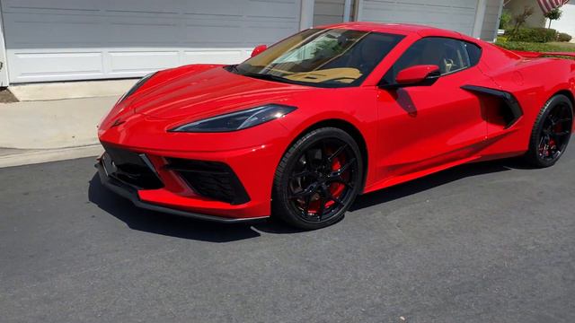 VOSSEN HF-5 GLOSS BLACK TORCH RED INNER - CORVETTE C8 TORCH RED- WHEEL DESIGNERS™ смотреть онлайн