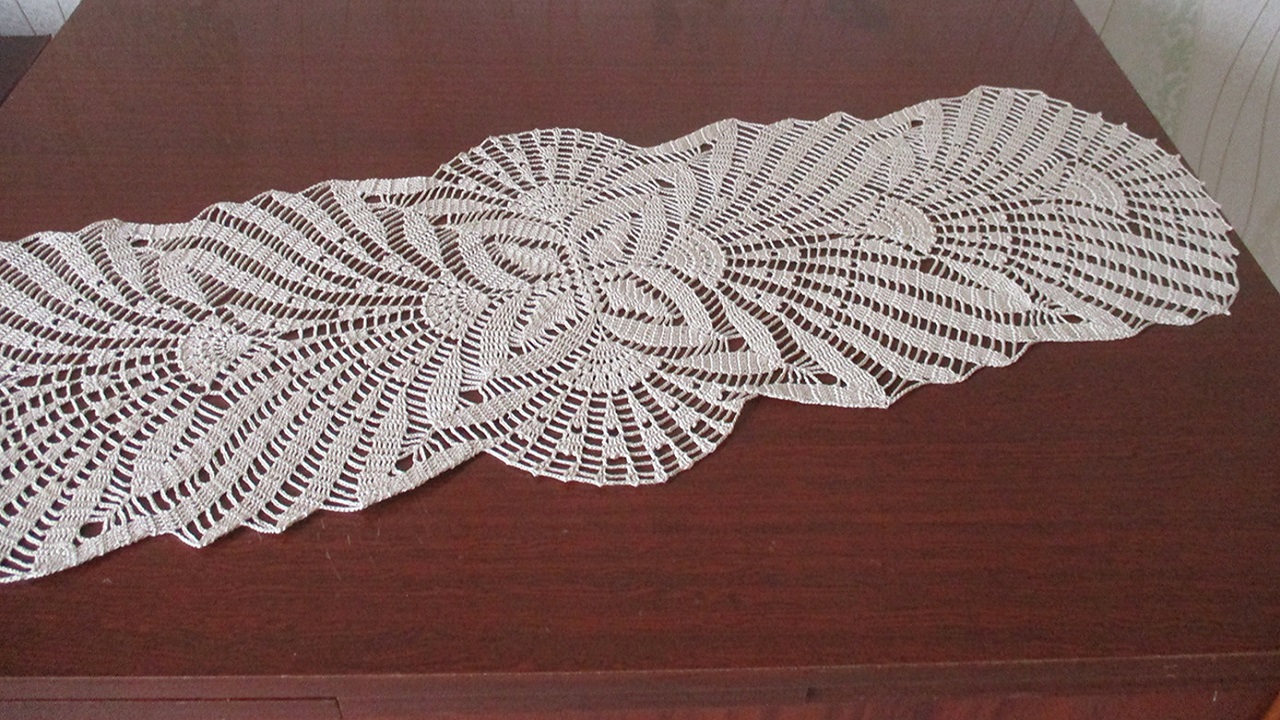 САЛФЕТКА - ДОРОЖКА КРЮЧКОМ. ЧАСТЬ 1