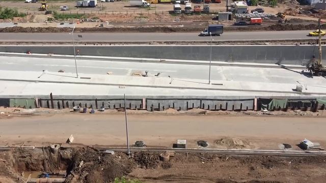 Реконструкция Московского шоссе в Самаре июнь 2017 (11 часть) смотреть онлайн