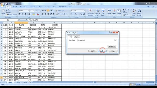 #Find, #Replace & #GoTo in #Microsoft #Excel #2007 in Telugu смотреть онлайн