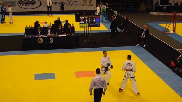 Evgenii Otsimik (RUS) v Daniel Platou Kristiansen (GR) - Male -57kg Sparring смотреть онлайн