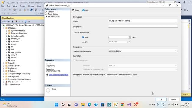 How to back up and restore the database in sql server || Madhu смотреть онлайн