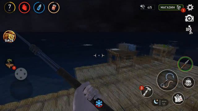 ОСТРОВ ОБЕЗЬЯН И АКУЛА! СТРОИМ ДОМ В Ocean Nomad! Ocean Nomad #2! - Ocean Nomad: Survival on Raft смотреть онлайн