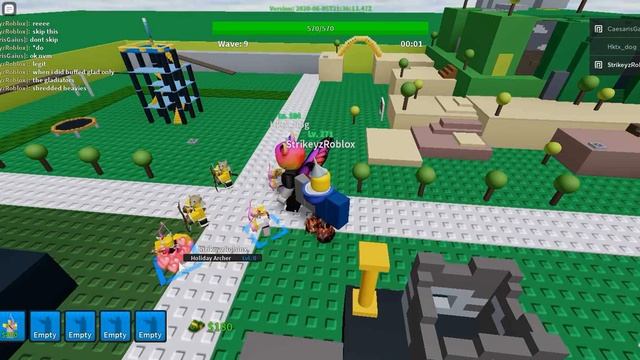 HOLIDAY ARCHER ONLY, BUT THE RANDOM NUMBER GENERATOR CHOOSES HOW MANY PEOPLE PLAY | Roblox TDS смотреть онлайн