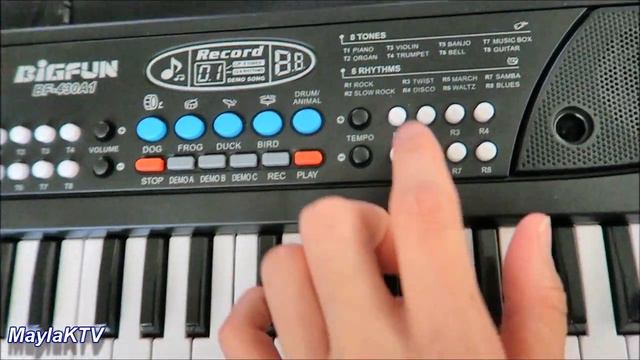 Musical Toys Piano Electronic Keyboard With Microphone by M SANMERSEN смотреть онлайн