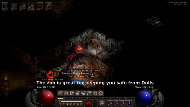 Hardcore Summon Druid Playthrough (Patch 2.5) - Hell Act 3 - Diablo II Resurrected смотреть онлайн